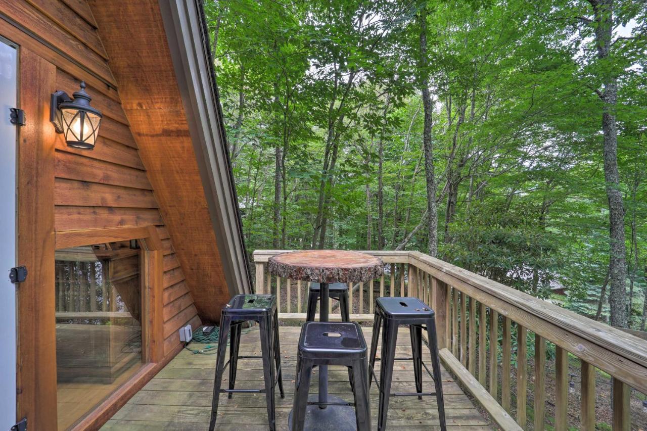 A-Frame Cabin With Hot Tub 1 Mi To Beech Mountain! Extérieur photo