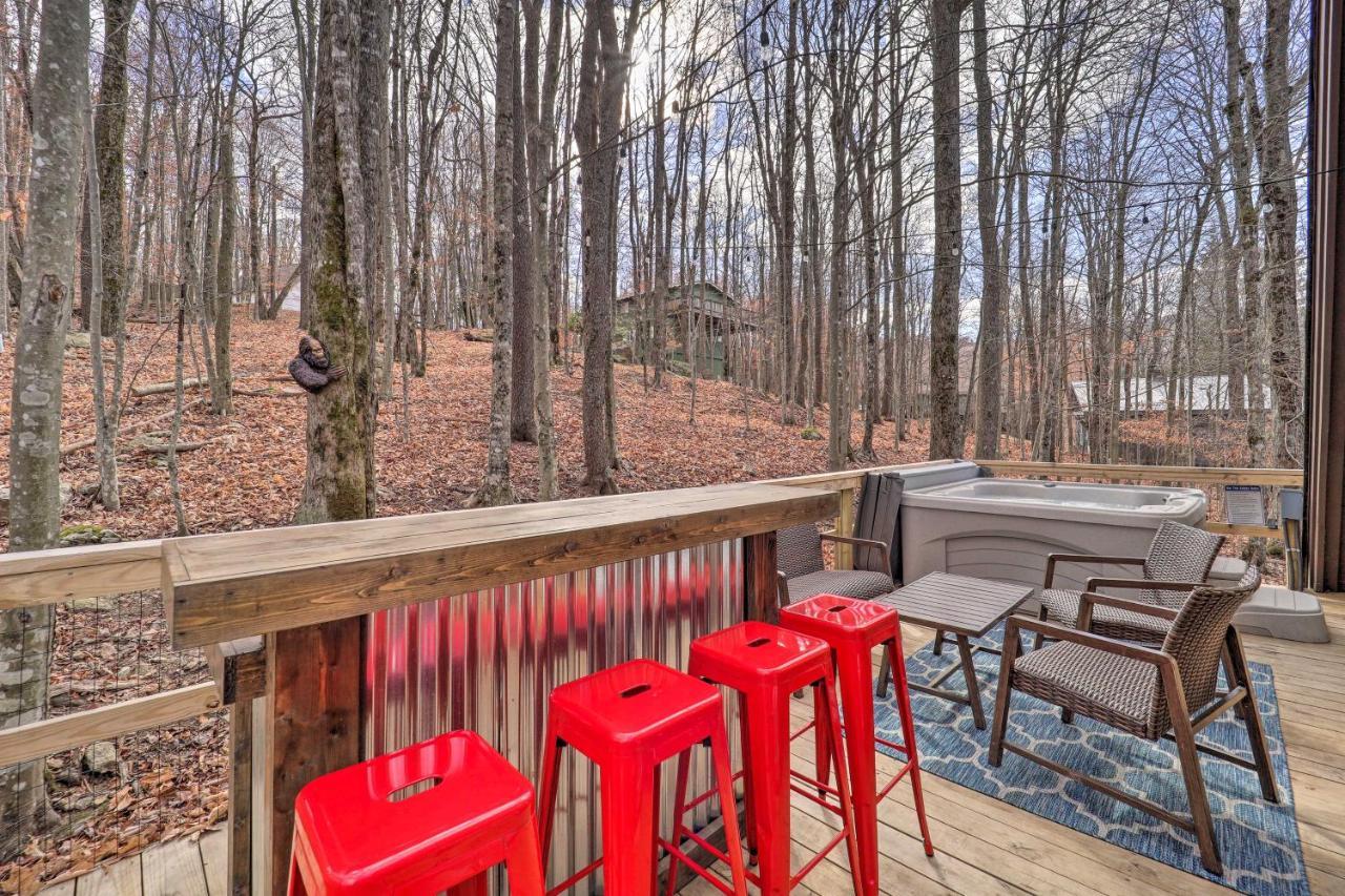 A-Frame Cabin With Hot Tub 1 Mi To Beech Mountain! Extérieur photo