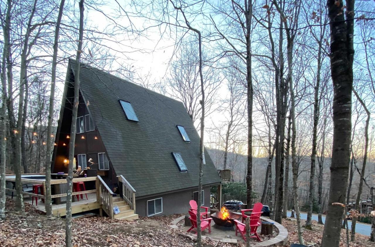 A-Frame Cabin With Hot Tub 1 Mi To Beech Mountain! Extérieur photo
