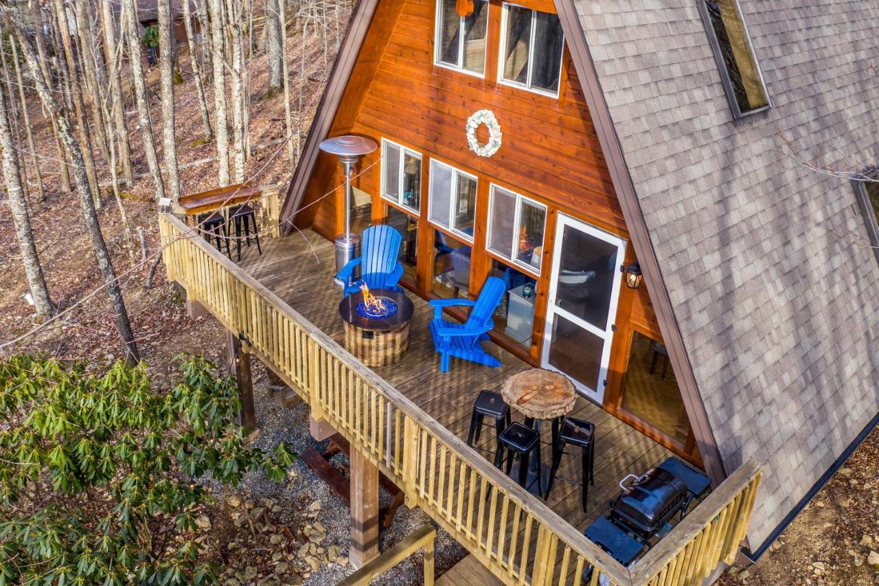 A-Frame Cabin With Hot Tub 1 Mi To Beech Mountain! Extérieur photo